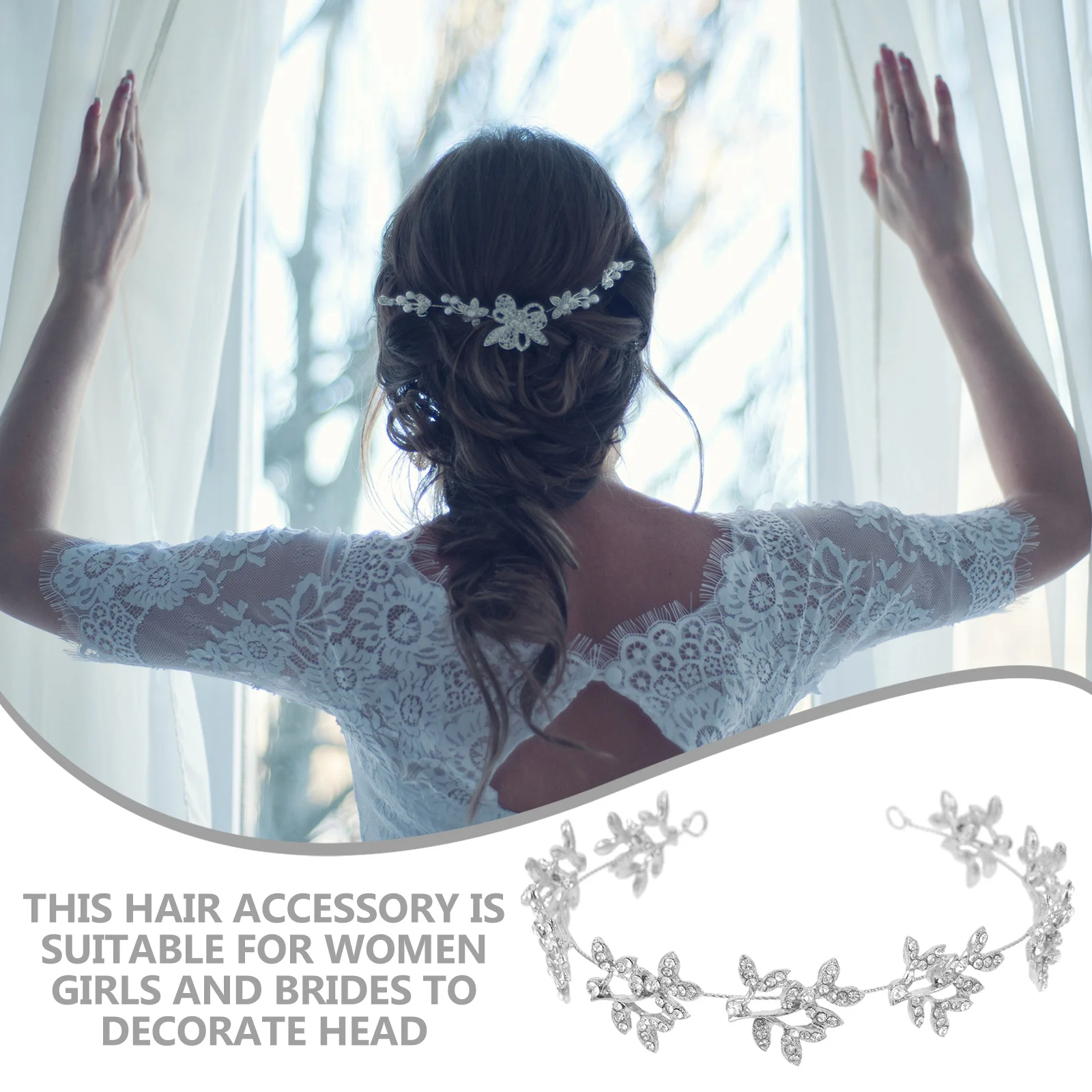 

1 set 1 Set Pearl Hairband Rhinestone Headband Women Bridal Party Costume Cosplay Accessory Headbands For Women Hair Hoops