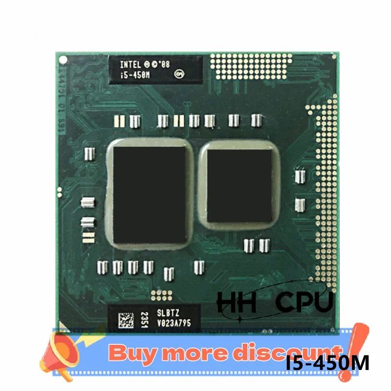 i5 450M 2.40GHz dual Core processor PGA988 Mobile CPU Laptop processor rPGA988A I5-450M Original