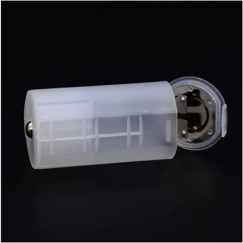 30 unids/lote MasterFire plástico AA a D tamaño convertidor de batería de celda adaptador baterías soporte funda cubierta conmutador