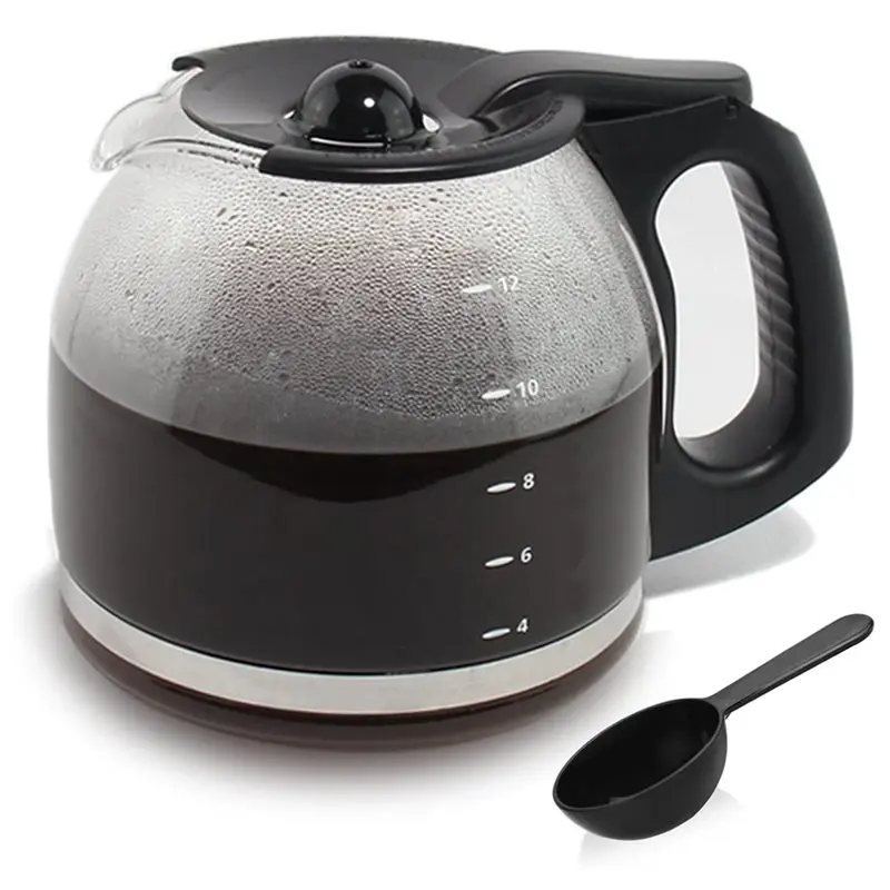 PORK-For Mr. Coffee Coffeemaker For Oster 12-Cup Glass Coffee Carafe Replacement For PLD12-PLD12-RB Caffe Maker Part Coffee Pot