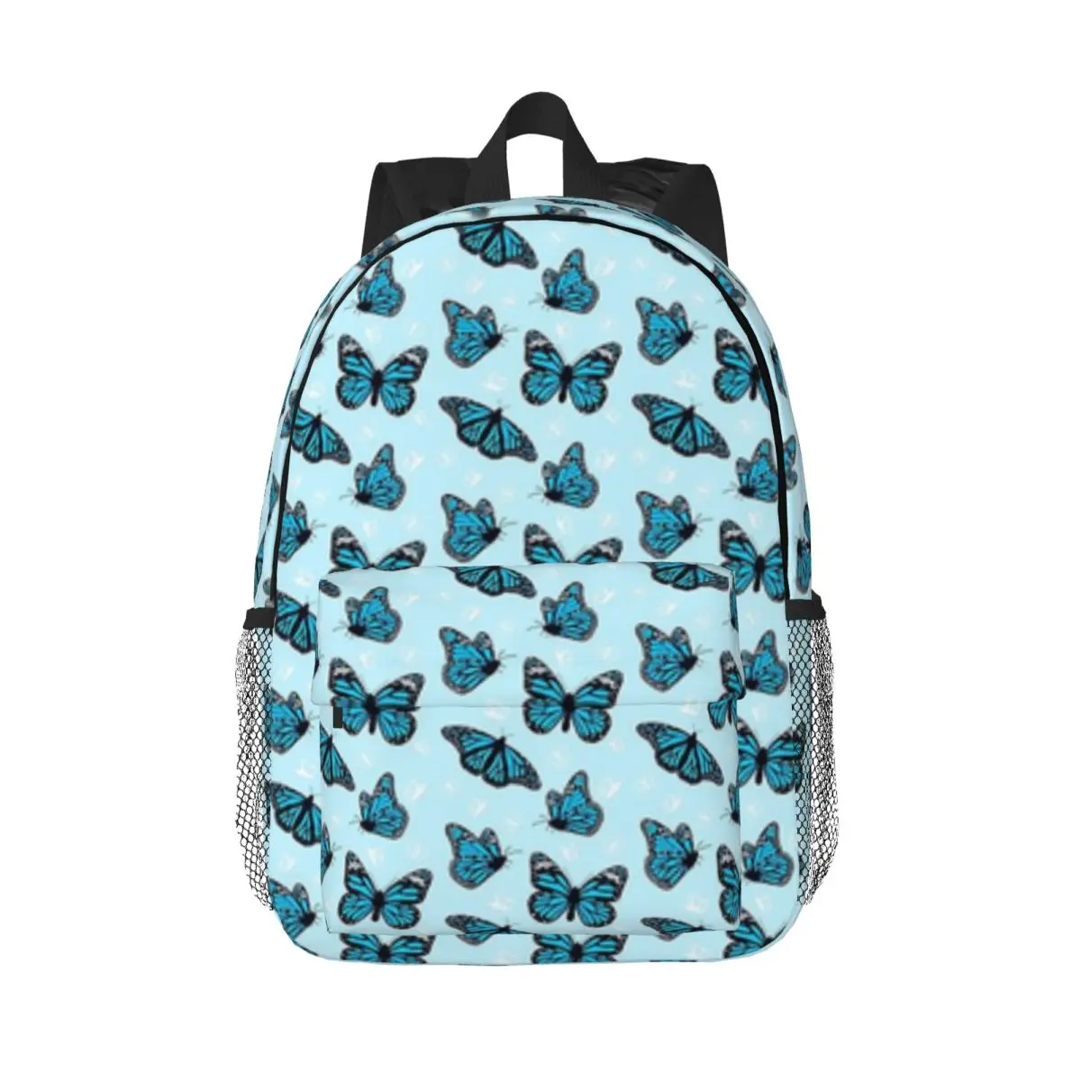 

Beautiful Blue Butterflies New Fashion High Capacity Waterproof College Backpack Trendy Laptop Travel Book Bag 15inch