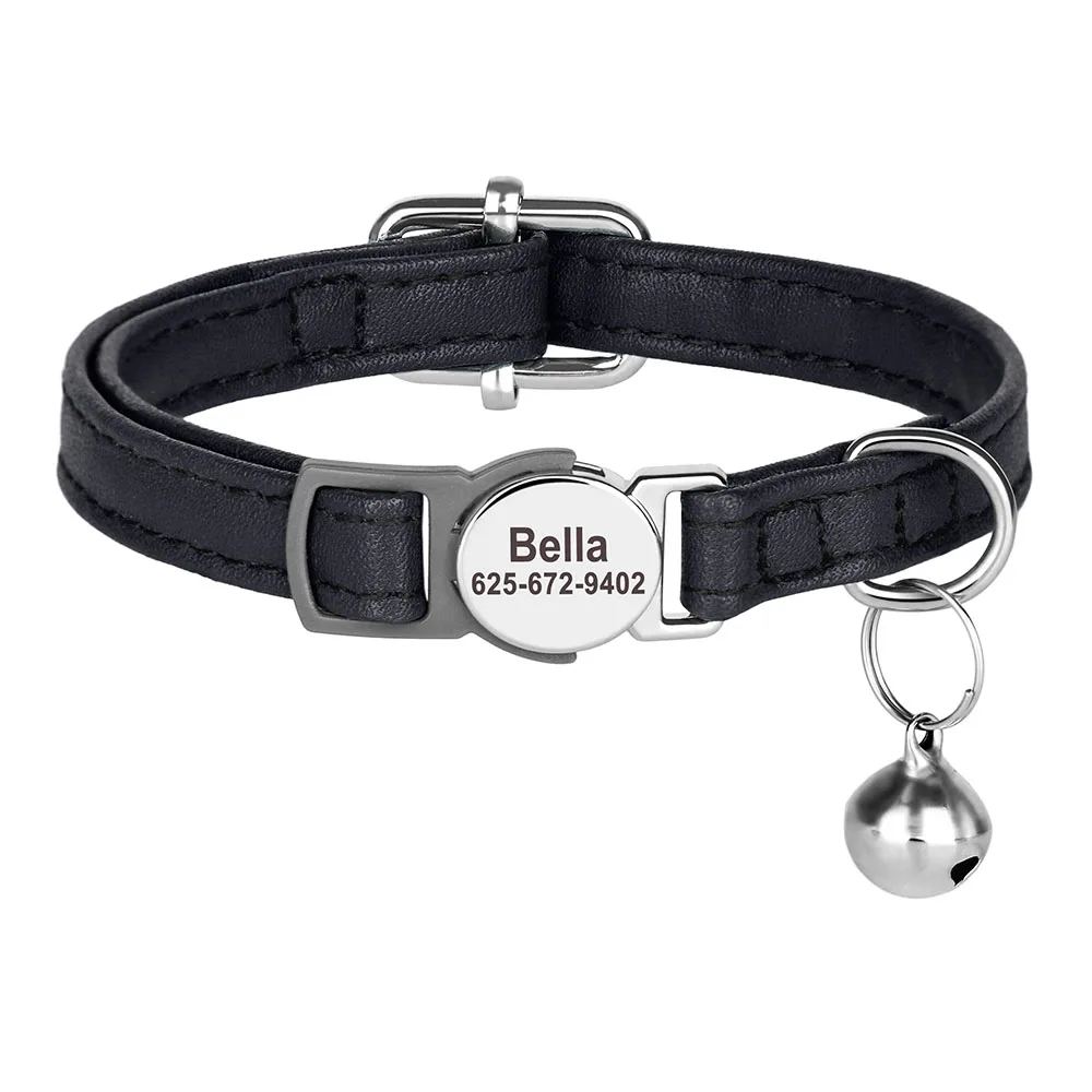 Personalisiertes Katzenhalsband, verstellbare Halsbänder für kleine Hunde und Kätzchen, kostenlose individuelle ID-Namenshalsbänder für Haustiere, Anti-Verlust-Halsbänder für Katzen – Detail 33