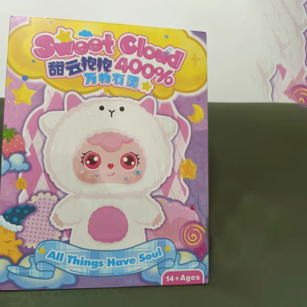 Doce nuvem abraço 400% caixa cega 1pc todas as coisas têm série espírito kawaii boneca brinquedos com escondido raro estoque local presente de aniversário