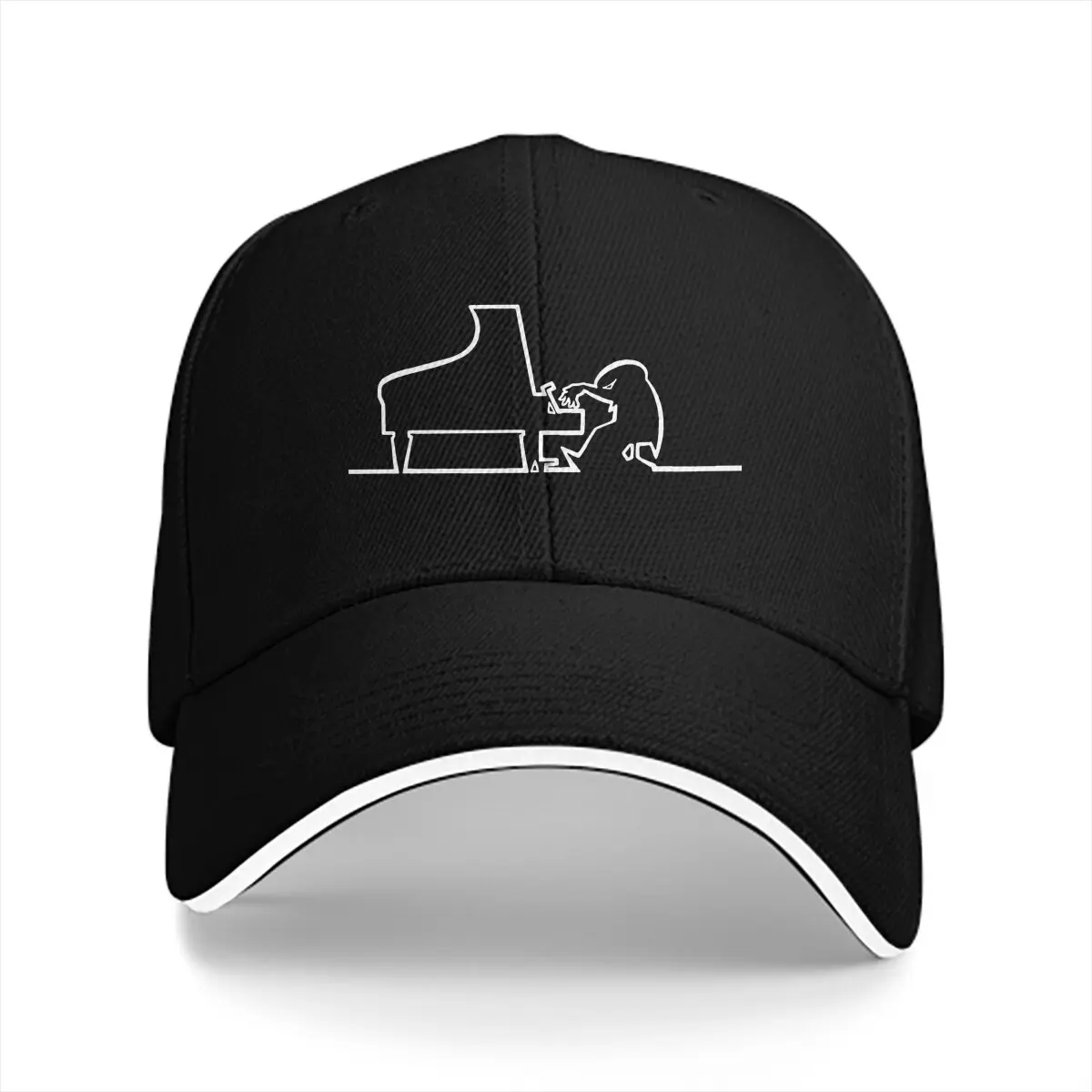 

Playing the Piano Baseball Cap Men Hats Women Visor Protection Snapback La Linea Caps