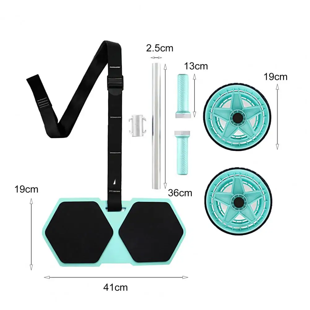 1 Set Helpful Abdominal Roller Wheel Stable Large Load Bearing Fitness Equipment Abdominal Exercise Wheel For Home