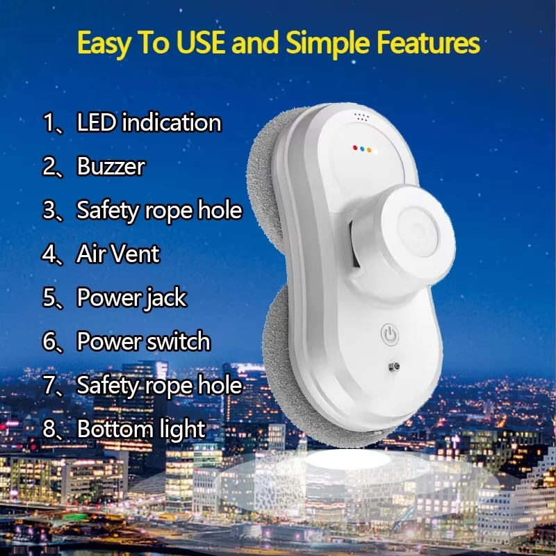 W-R1 Robot vacuum cleaner window cleaning robot window cleaner electric glass limpiacristales remote control & APP for Home