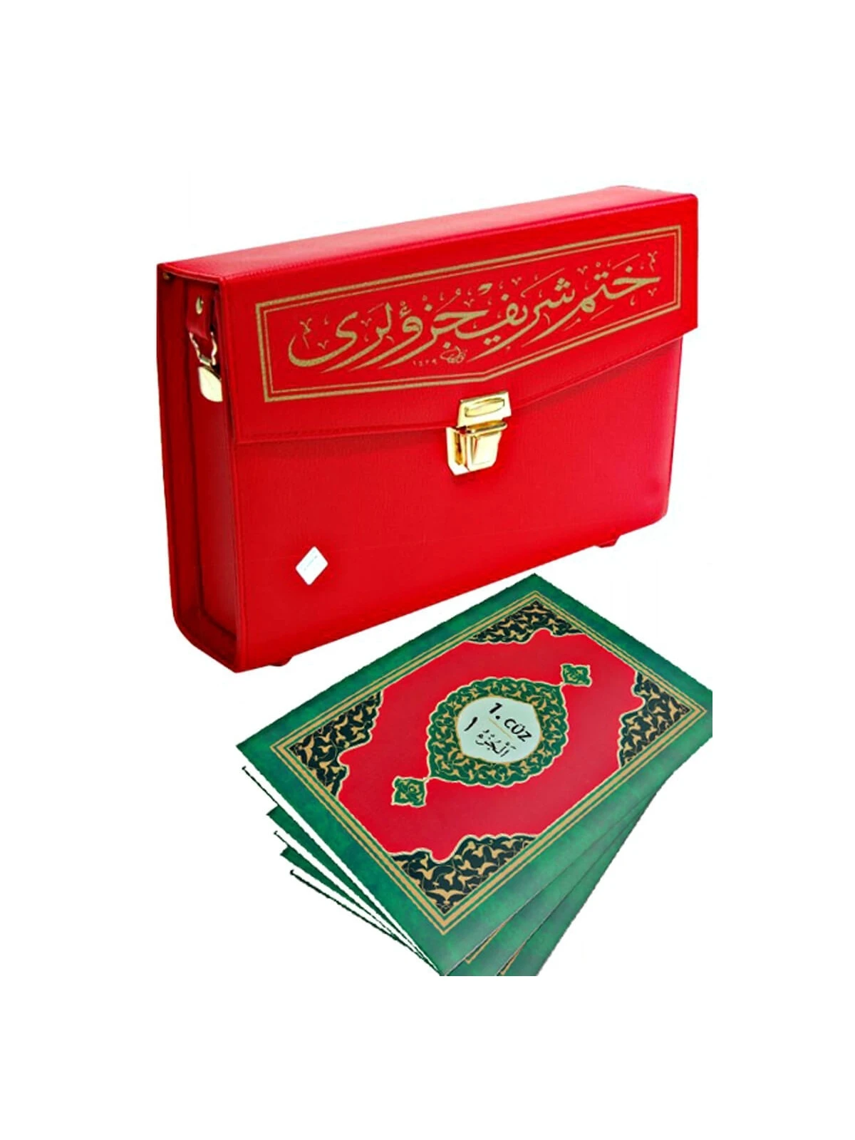 The Holy Quran-Marshmallow Sharif - 30 Leprosy Quran - Medium Size - Computer Lined - Red Color