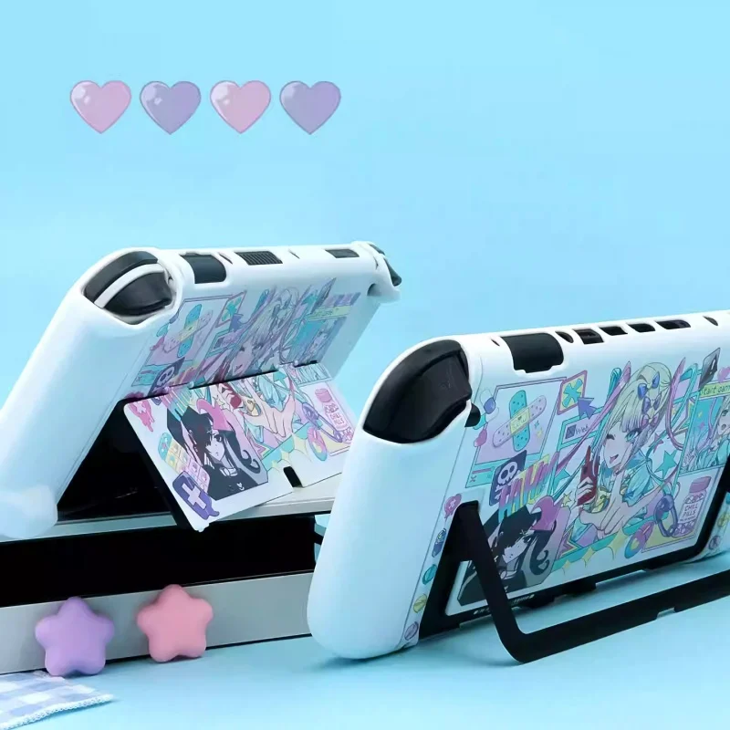 Original Design Needy Girl Overdose Switch 2 White Protective Shell Subculture Girl Oled Protective Shell Anime Periphery