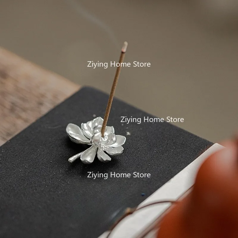 Suitable for Handmade Tin Incense Inserts, Chinese Zen Style Incense Base, Incense Path Ornaments