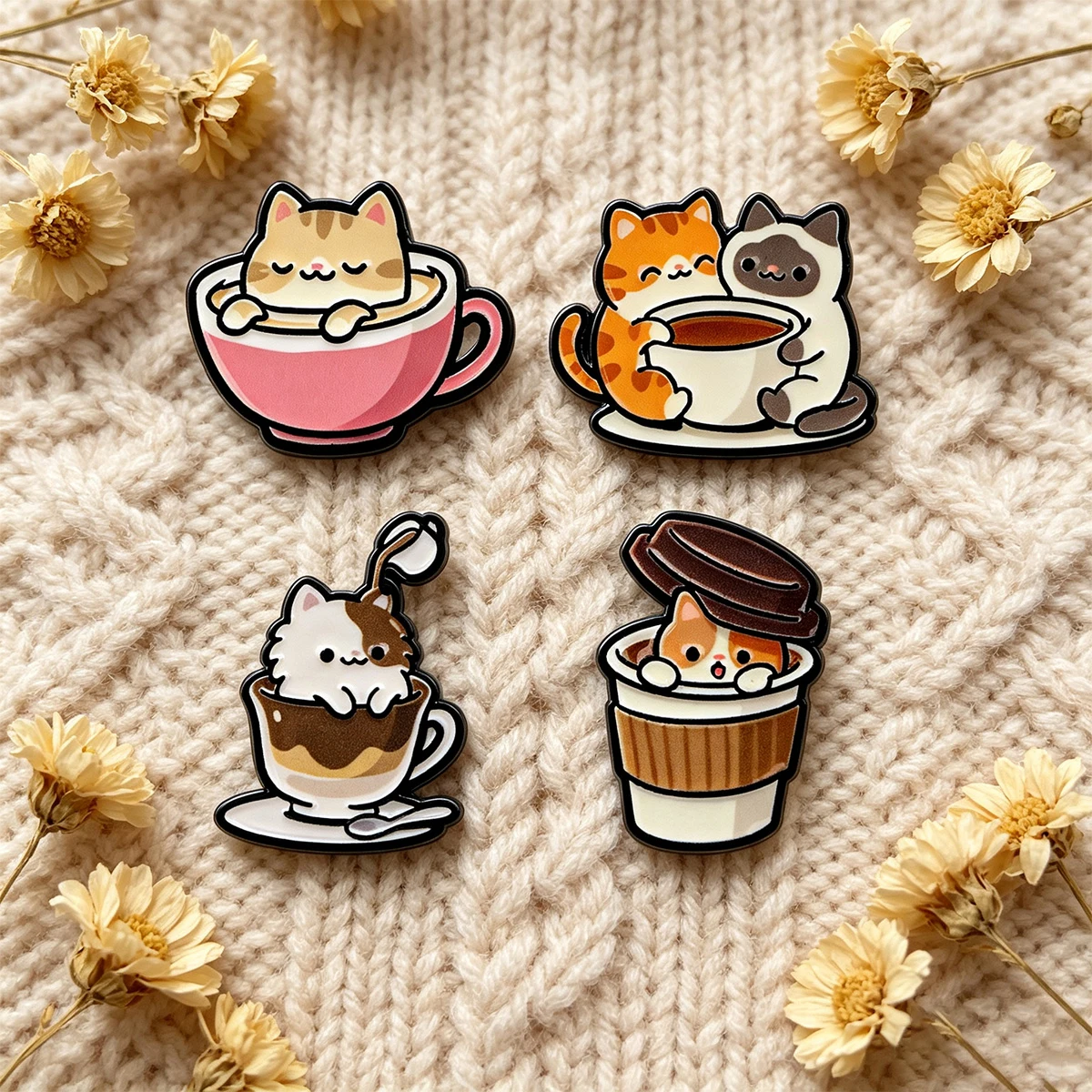 Niedliche schwarze Katzen-Emaille-Anstecknadel, Feuerbrosche, Reversnadel, Abzeichen für Rucksack, Kleidung, Accessoires, Büro, Schmuck, Freunde, Geschenke – Detail 3