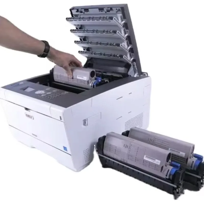 

Профессиональный офисный принтер, восстановленный Oki C532DN, автоматический цветной двухсторонний лазерный принтер, домашний бизнес-настольный цветной принтер