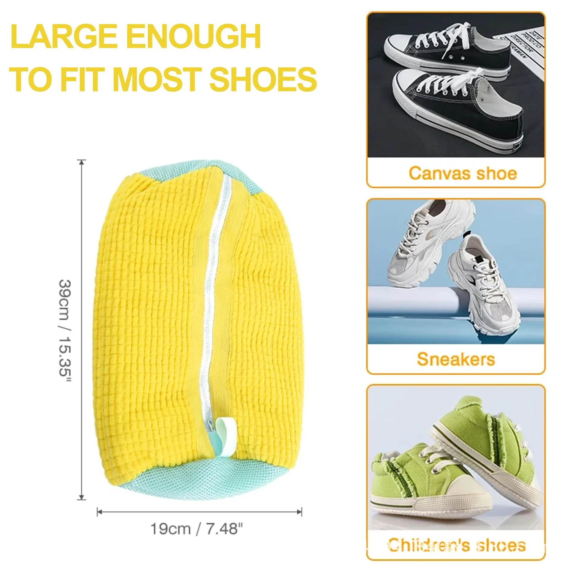 Shoe Washing Bag Sneakers Laundry Shoes Net Protector Fluffy Microfiber Machine Laundry Bag Drying Bags