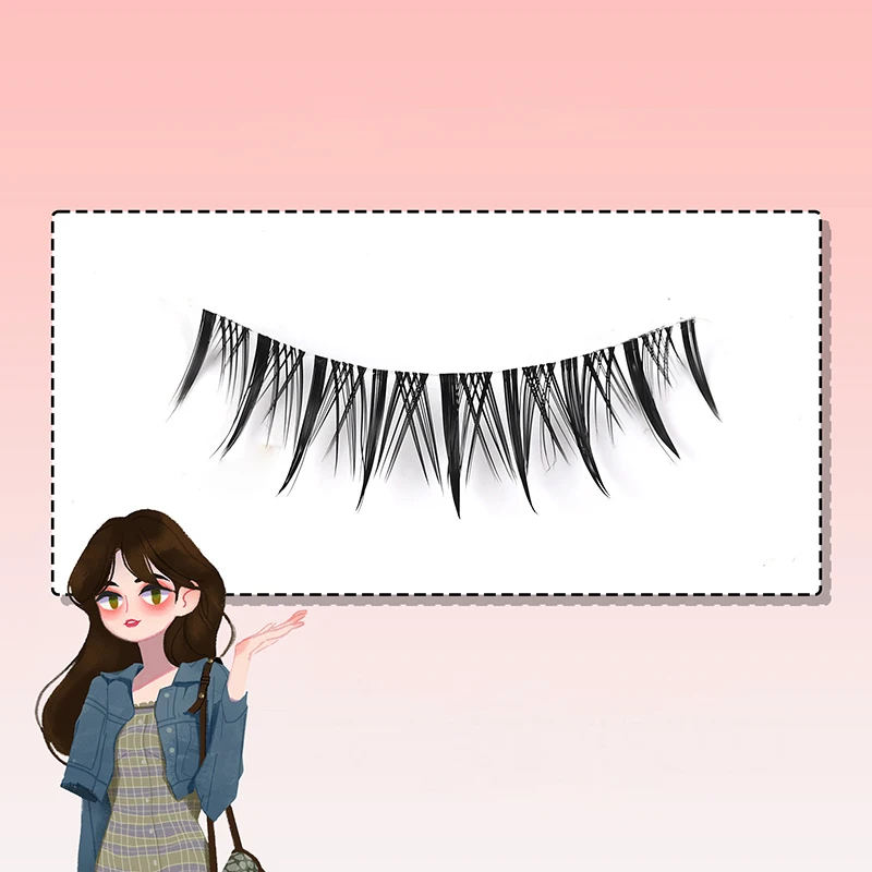 Cílios postiços estilo coreano noiva maquiagem rica filha fada cabelo natural rico colorido dos desenhos animados