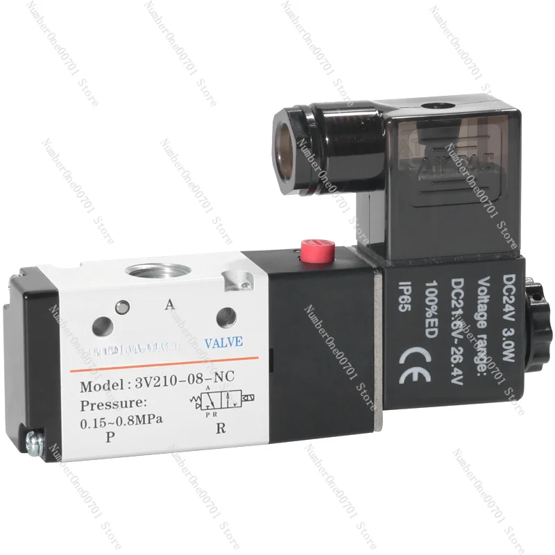 Solenoid Valve Two-Position Three-Way Electronic Valve Normally Closed 3v110-06/3v210-08/3v310-10nc