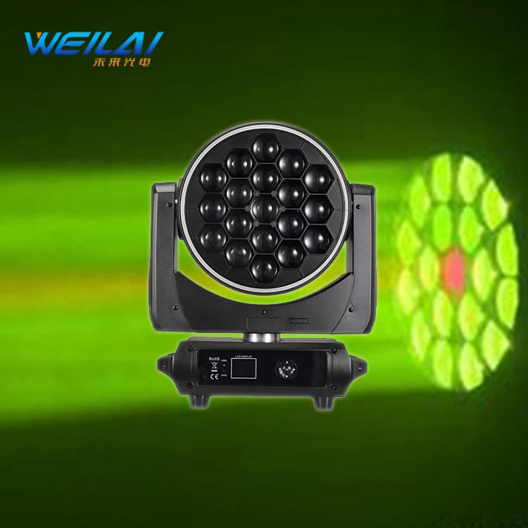 

Оптовая цена Наружный светильник с подвижной головкой Bee Eye Светодиодный светильник с подвижной головкой 19*40 Вт K20 Светодиодный светильник с подвижной головкой Zoom