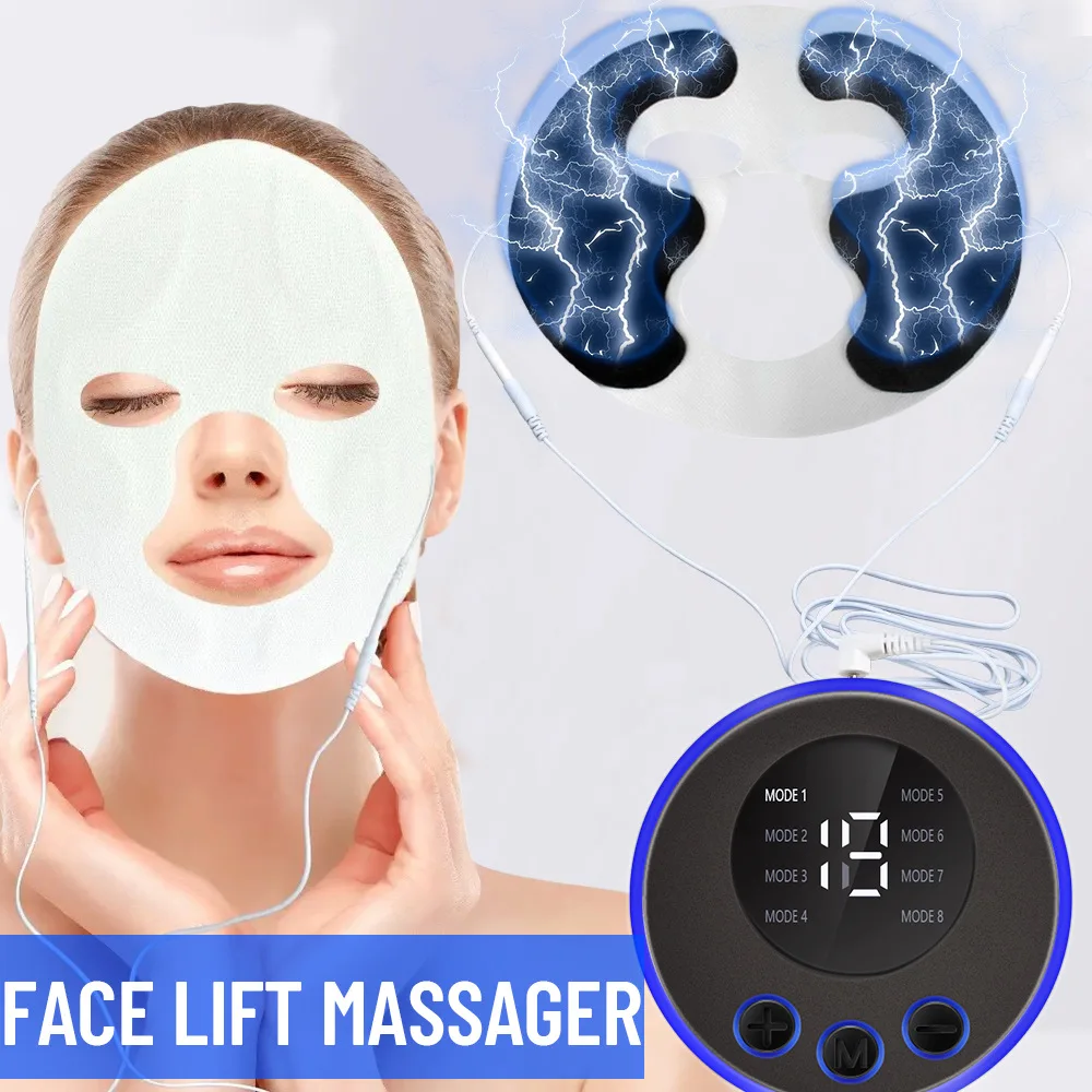 EMS Facial Lifting Massager Current Muscle Stimulator Eye Face Beauty Skin Tightening Antiwrinkle Face Skin Care Dark Circle