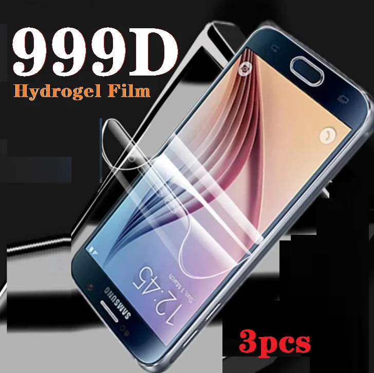 3PCS HD Hydrogel Film on the For Samsung Galaxy A5 A7 A9 J2 J3 J7 J8 2018 A6 A8 J4 J6 Plus 2018 Screen Protector Film Film Case