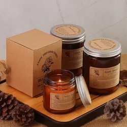 Aromatherapy essential oil candle smokeless soybean candle cup household fragrance ornament souvenir