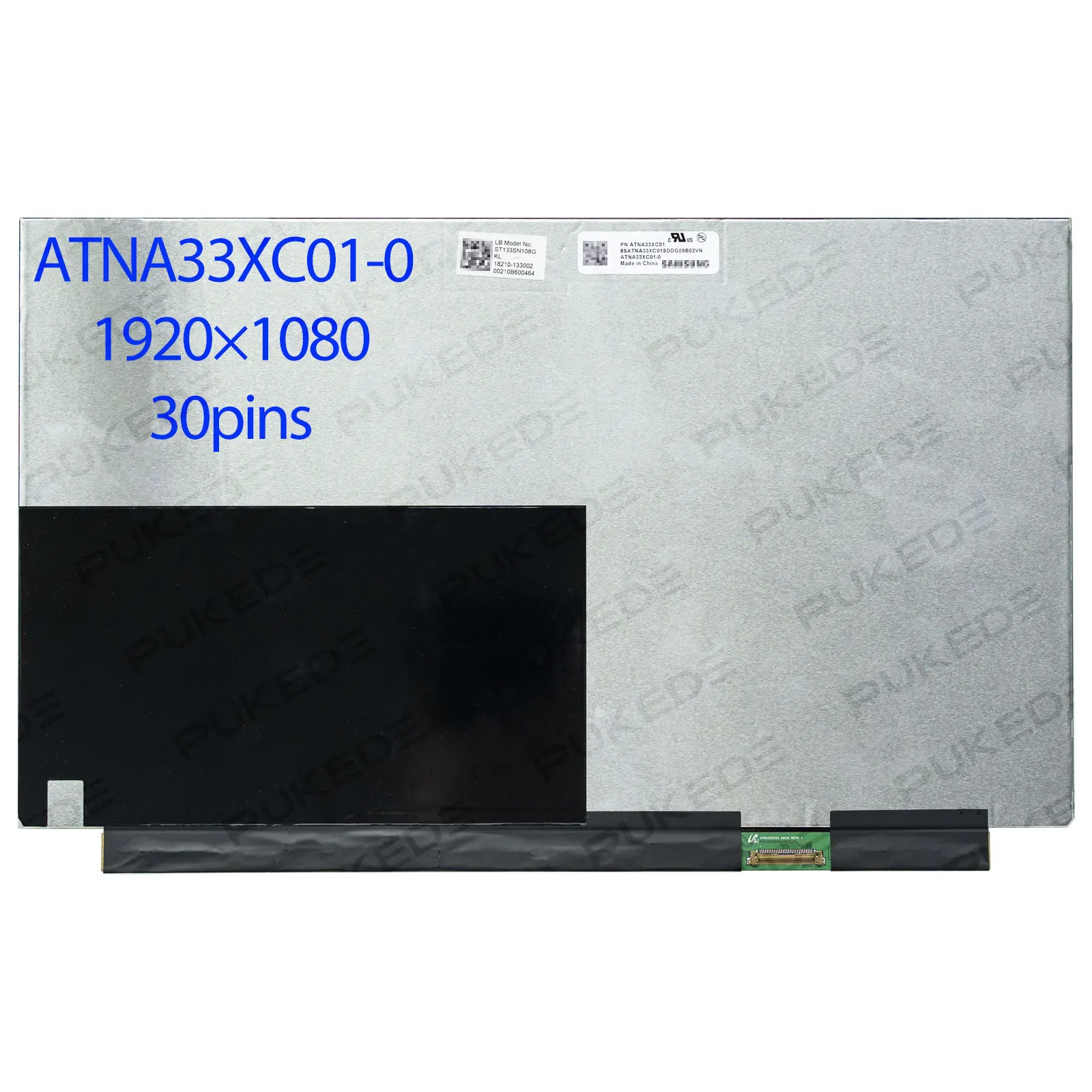 

13,3-дюймовый OLED-экран FHD 30 контактов eDP для ноутбука ATNA33XC01 ATNA33XC01-0 для ASUS UX325 UM325 BX325 B3302 B5302 AM-OLED версия