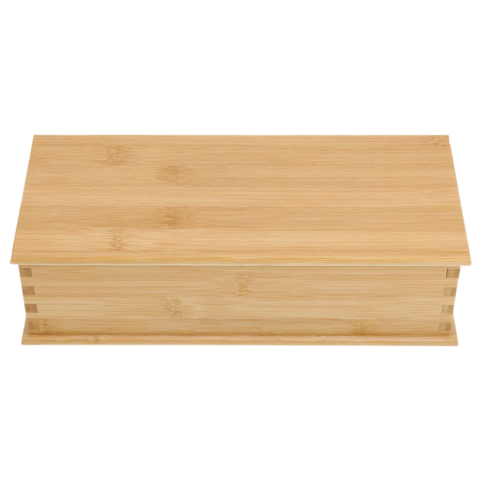 

Bamboo Chopsticks Storage Box Large Capacity Japanese Style Cutlery Tray Cover Drawer Utensil Organizer Flatware Holder