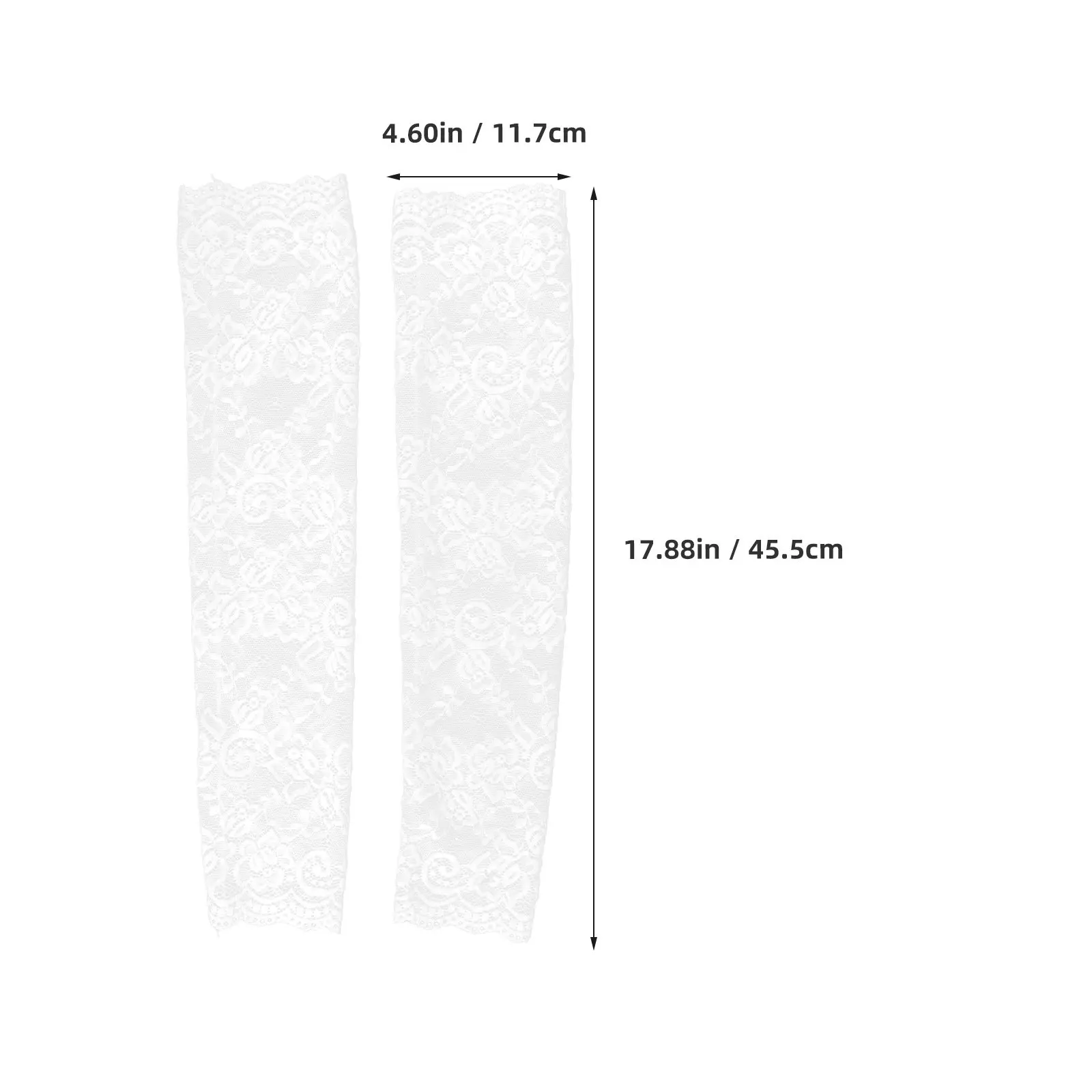 1Pair Lace Arm Sleeves Sun Protection Hollow Out Fingerless Gloves for Women Driving Sports Uv Protection Long Sunscreen Gloves