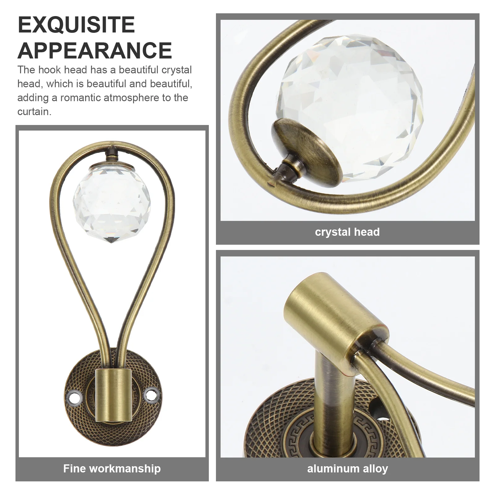 1 زوج رباط للستائر السنانير مادة ممتازة جميلة جو رومانسي رباط للستائر السنانير أصحاب الستائر #3