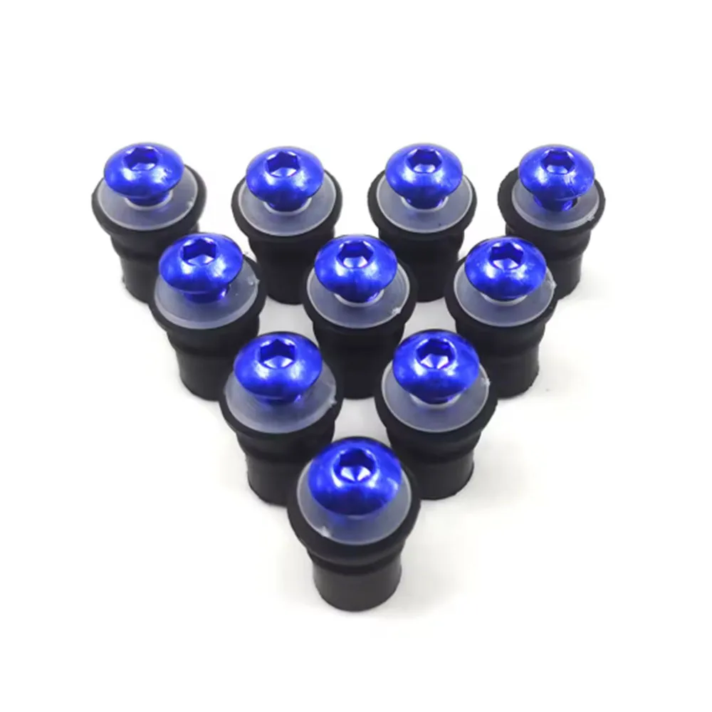 10Pcs M5 Windshield Bolt Windscreen Mounting Screw Nut Washer for Kawasaki Ninja Honda Cbr Suzuki Gsxr Yamaha Yzf R1 R3 R6 R7