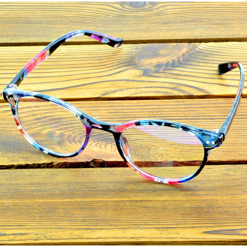 Handcrafted Round Flower Eyeglasses Frame Fashion Spectacle Frame