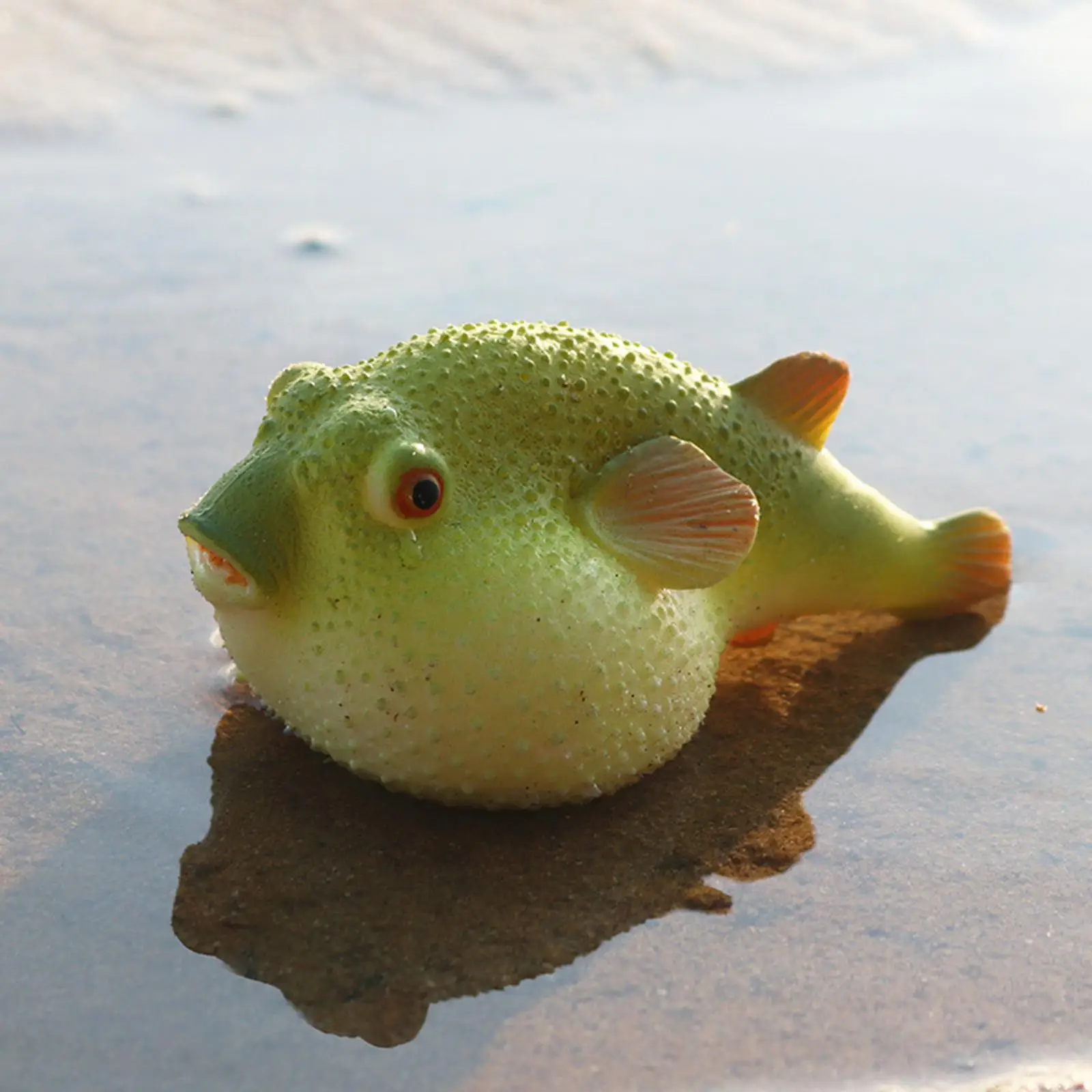 Realistic Sea Animal Pufferfish Figure Model Squeeze Sensory Toy