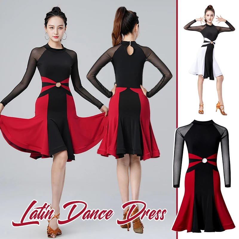 

Latin Dance Dress Adult Performance Professional Dance Competition Practicing Martial Arts Ballroom Practice Dress