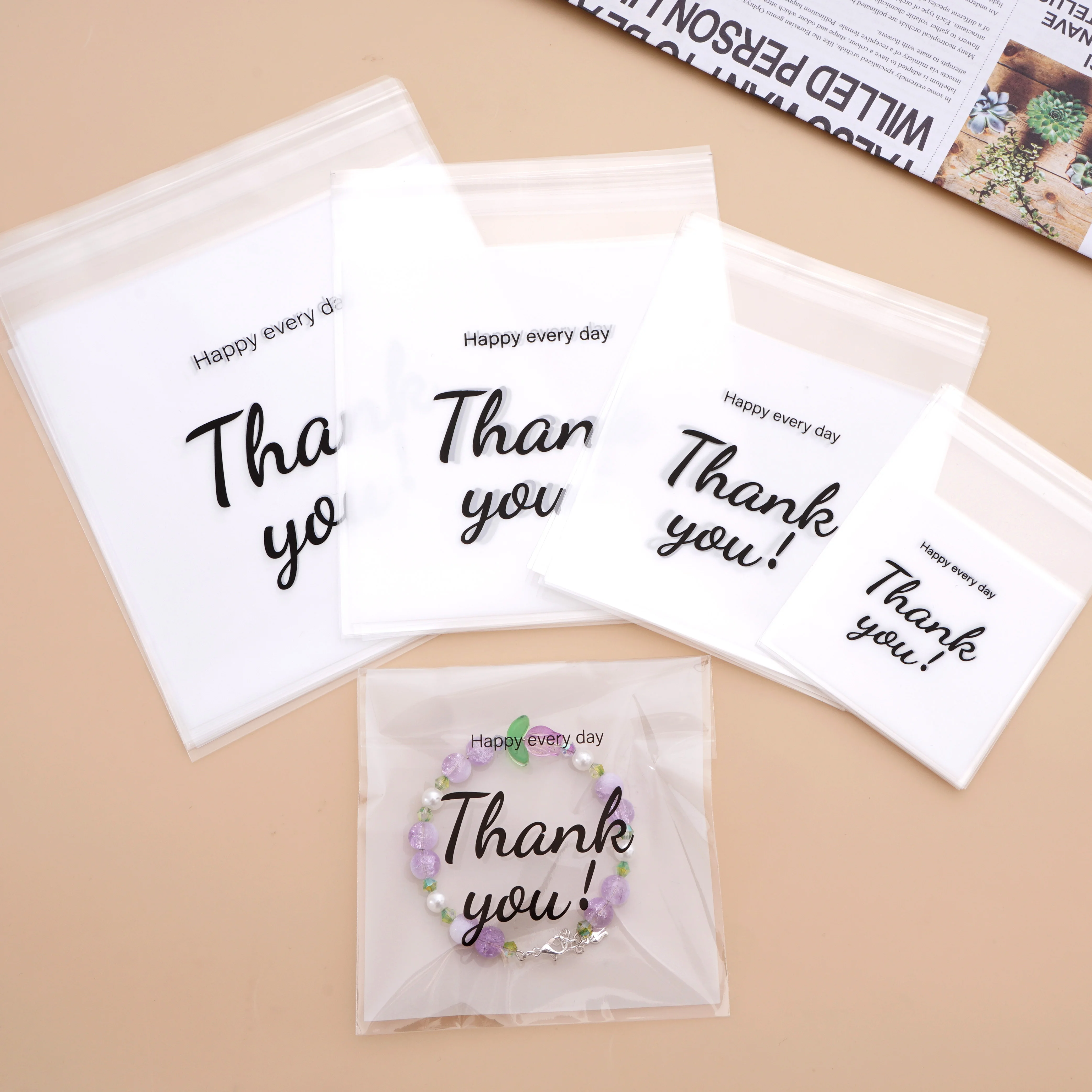 20Pcs High Quality Transparent OPP Plastic Storage Bags Self Adhesive Bags Resealable Waterproof Gift Jewelry DIY Pacakging