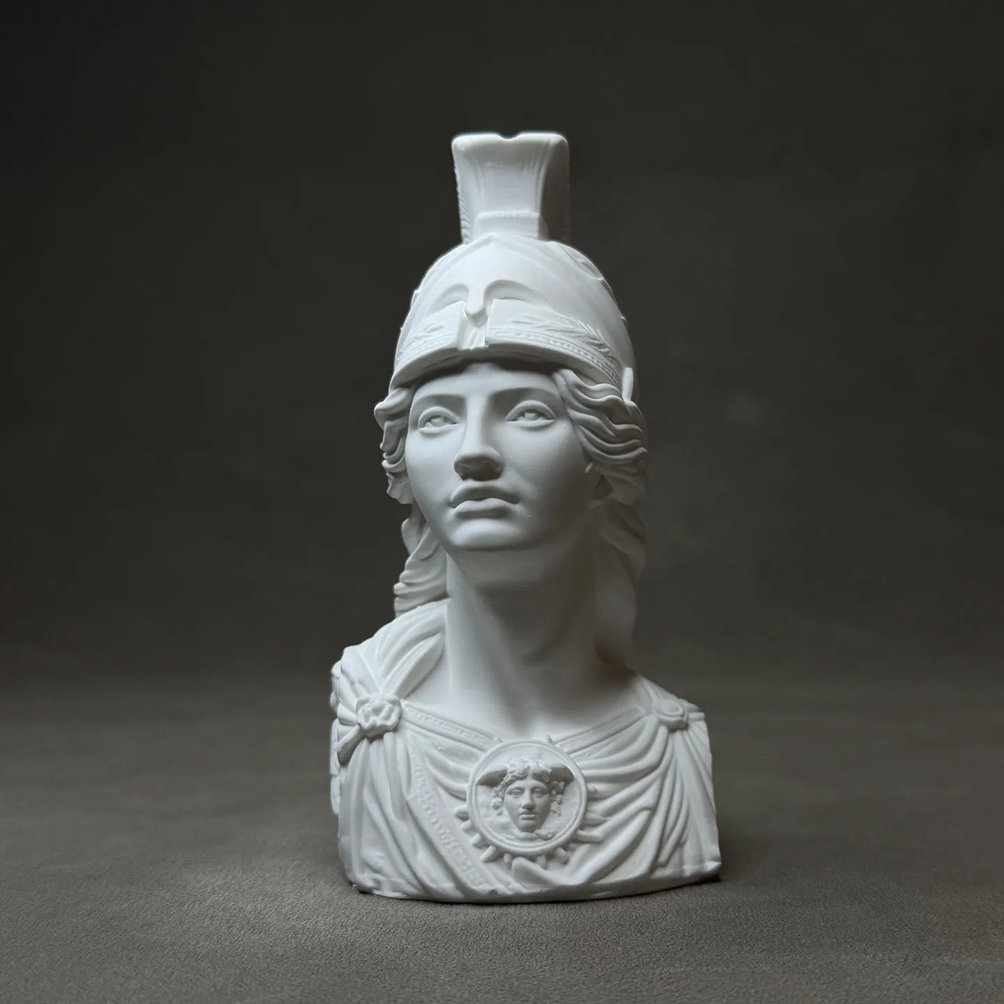 12cm Athena Greek Goddess Plaster Bust Sculpture Small Statue Athena Bust Decor Desk Bookshelf Sketch Aesthetic Shelf Ornament