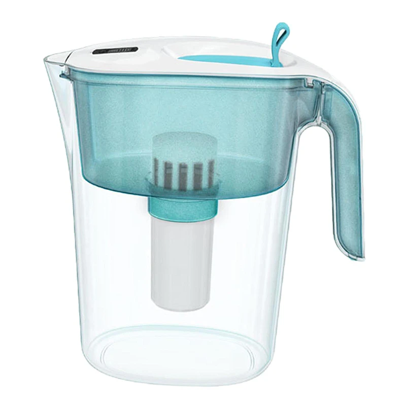 

Household Water Pitcher Four-layer Filter Water Purifier for Office Home Use 4.2L Large Capacity with Smart Filter Reminder