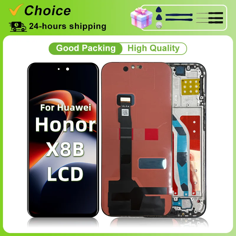 6.7" For Huawei Honor X8B LCD Display LLY-LX1 LLY-LX2 Touch Screen Digitizer Assembly For Honor X8b LLY-LX3 Display Pannel Parts
