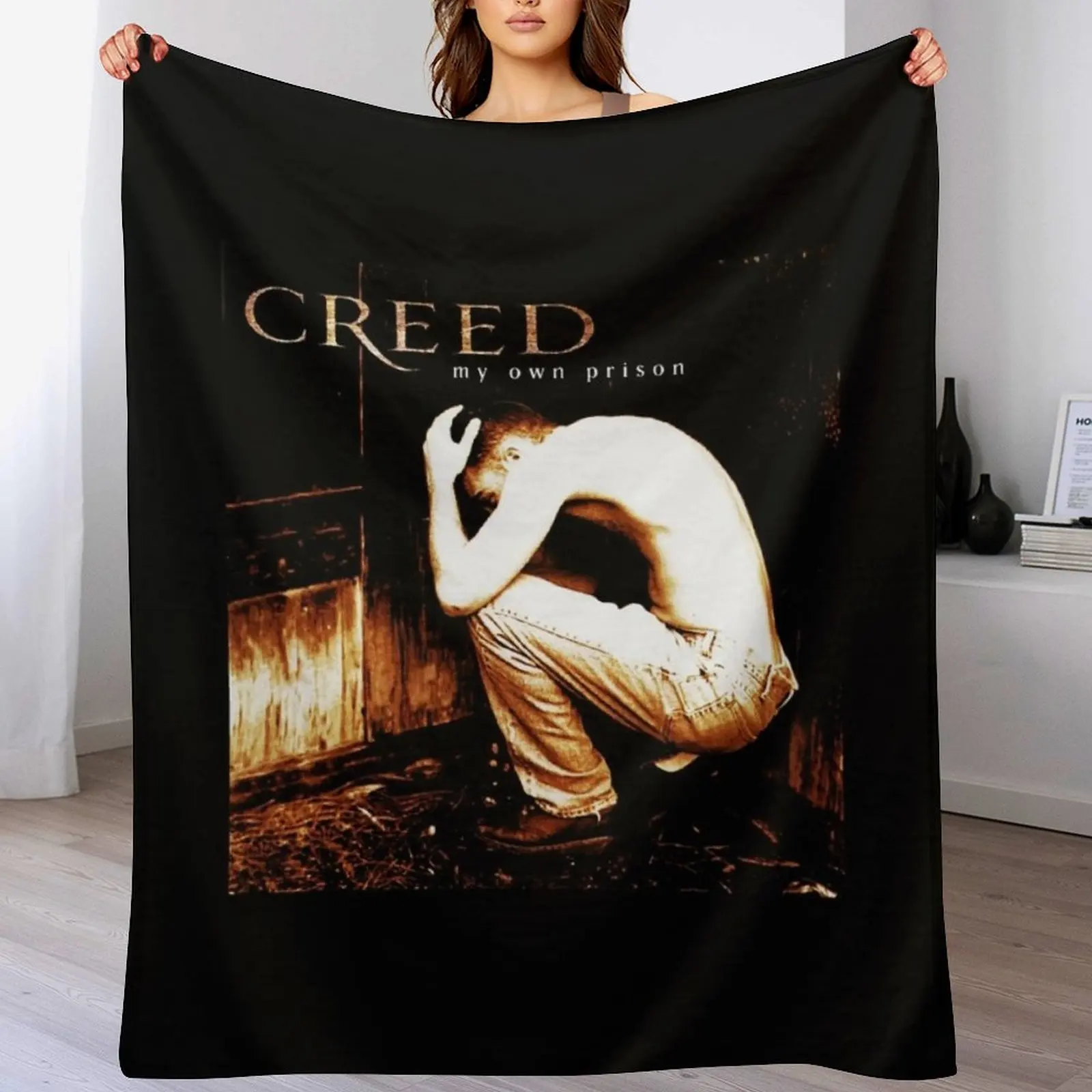 

Creed T-Shirts Throw Blanket Kid'S Luxury Designer Bed covers Hairy Blankets