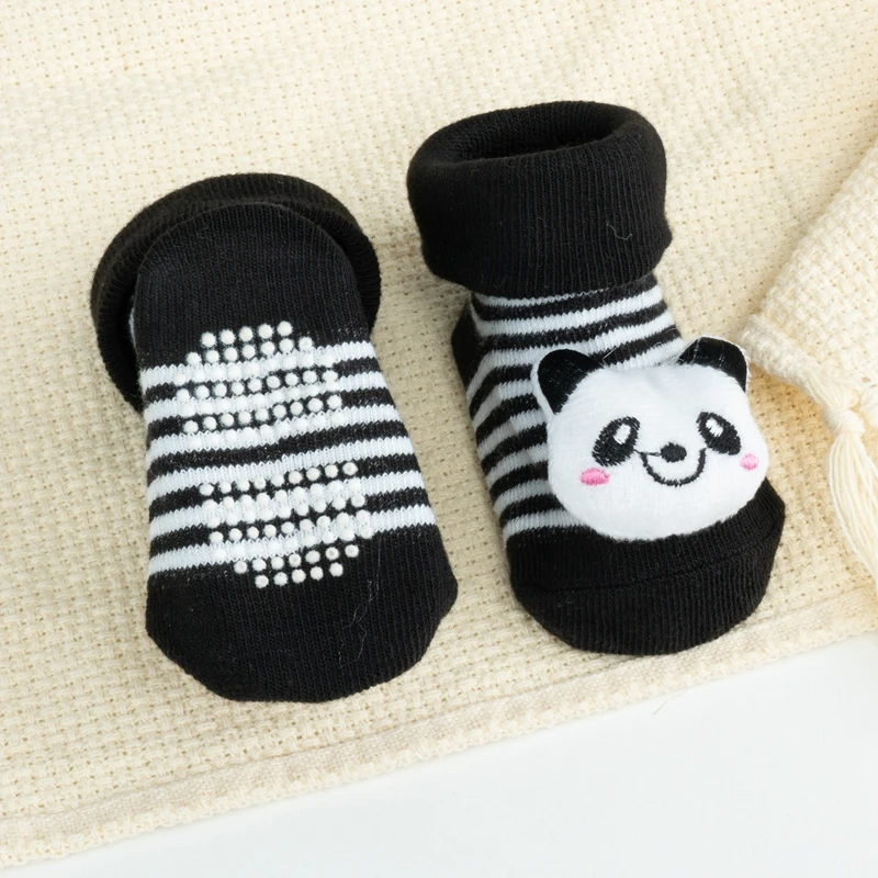 Baby Sokken Schattige Pop Cartoon Katoenen Sokken Anti-Slip Jongen Peuter Vloer Sokken Lente Herfst Mooie Pasgeboren Kleding Accessoires