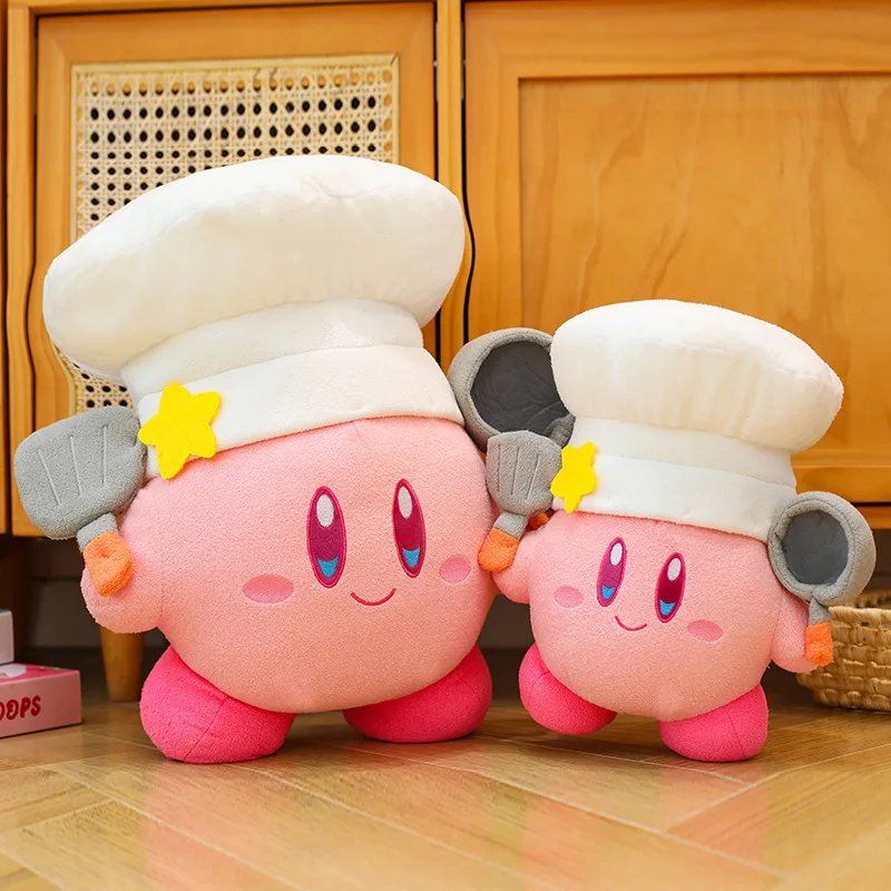Grande taille 70cm mignon nouveau Chef Kirby en peluche grand Animal en peluche enfants anniversaire cadeau de noël pour les filles meilleur cadeau