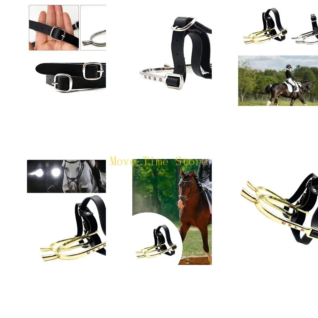 espora-equitacao-ajustavel-92me-para-treinamento-cavalos-conjunto-tacos-metal-arqueado-com-fechos-seguros-e