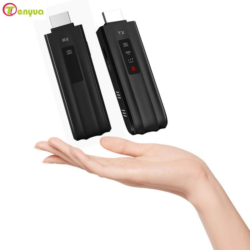 

Беспроводной удлинитель 50 м, HD-совместимый видеопередатчик-приемник, адаптер для дублирования экрана с ТВ-приставки, DVD, ПК на телевизор или проектор