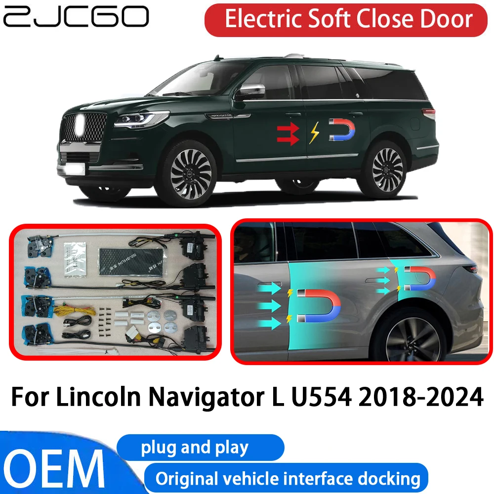 for Lincoln Navigator L U554 2018-2024 Car Automatic Electric Soft Close Door Closer System OEM Plug and Play Comfort Closing