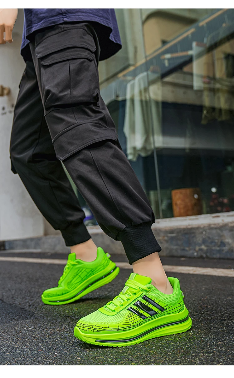 Modische Herren-Freizeitsneaker, atmungsaktives Obermaterial, leicht und strapazierfähig, ideal für Sport und den Alltag. – Detail 9