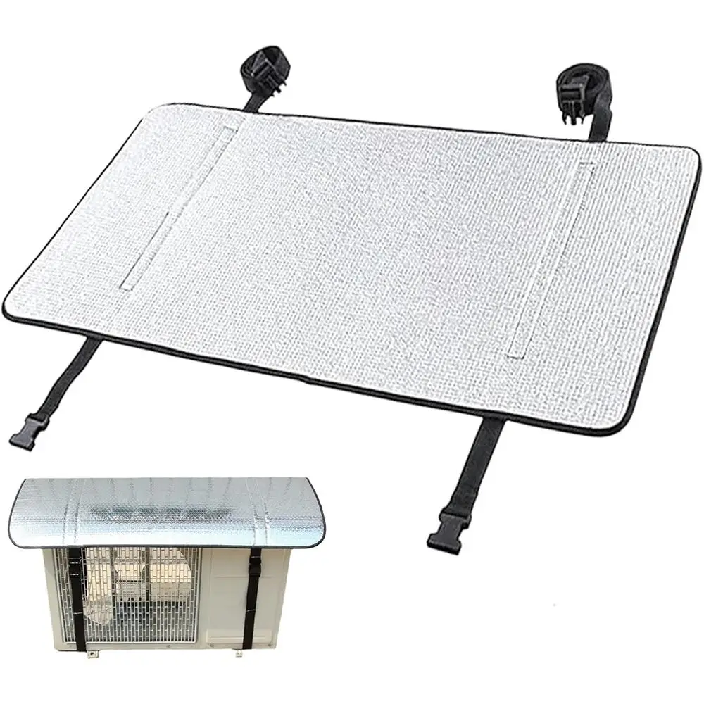 Heat-insulating Aluminium Foil Air Conditioner Cover Silver Air Conditioner Protective Cleaning Bag Outdoor
