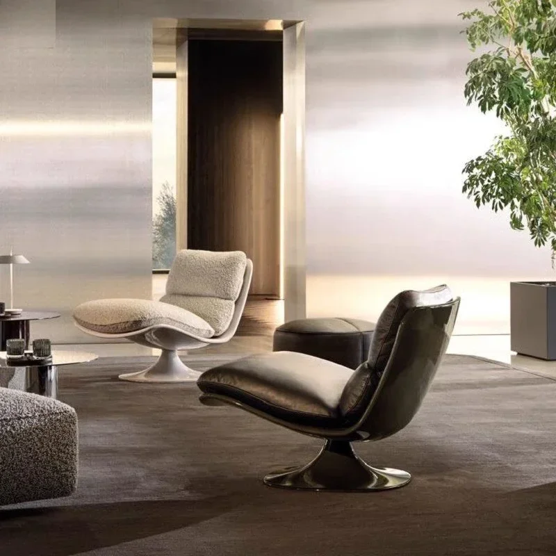 Designer Internet celebrity sofa chair villa model room rotating leisure chair creative single chair