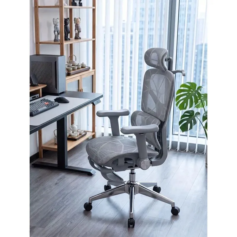 Ergonomic Computer Chair Comfortable E-sports Gaming Seat with Lumbar Support Home Office Backrest for Sedentary Work and