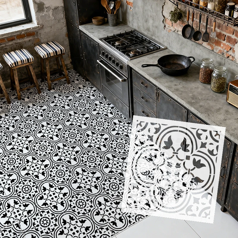 

30 см-50 см трафарет настенный для рисования индивидуальный шаблон штукатурки для рисования декоративный декор кирпичный декор индивидуальная плитка S664