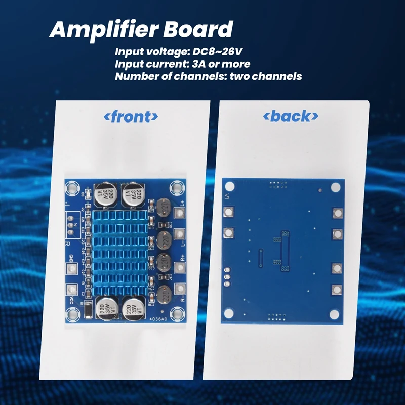DC8-26V 30W X 2 XH-A232 Class D Digital Audio Power Amplifier Board Mp3 Amplifier Board 12V24V Sound Reinforcement Board