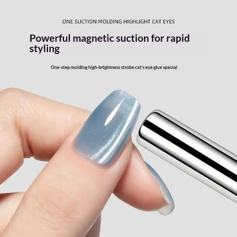 [New] Round Nail Art Cat Eye Gel Magnetic Pen For Gel Polish 3D Nail Painting Strong Magnet Manicure DIY Tools