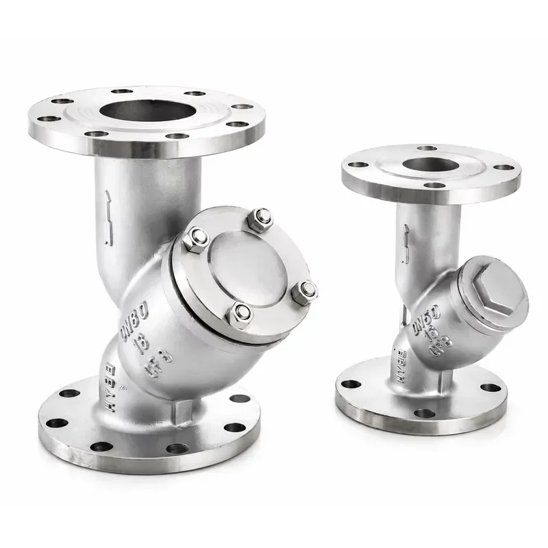 SS304 SS316 Stainless Steel Y Strainer DN300 Flanged Large Caliber Industrial Pipeline Filter for Chemical Sewage & Oil