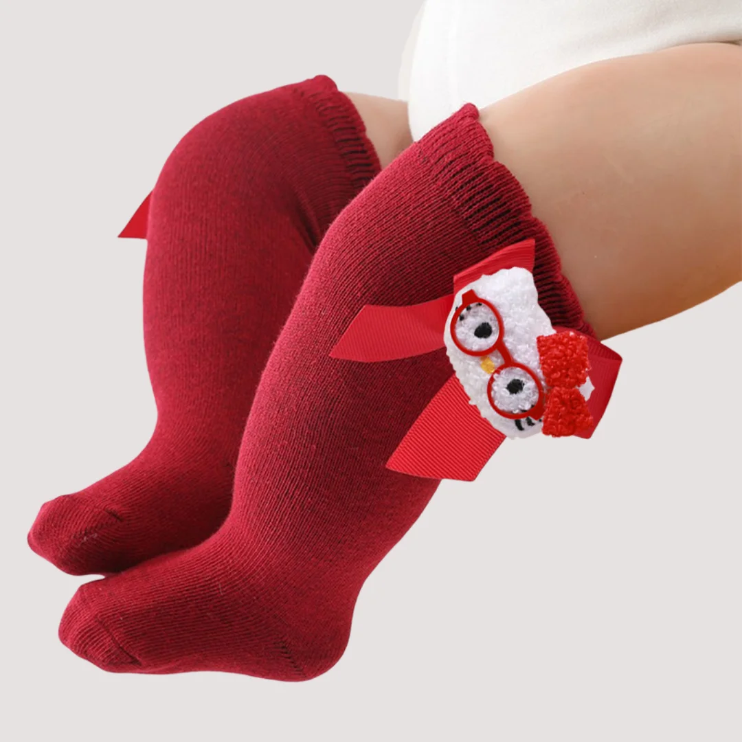 

Kawaii гольфы для маленьких девочек, детские арочные носки, противоскользящие носки для новорожденных, 3D декоративные носки, детские длинные носки