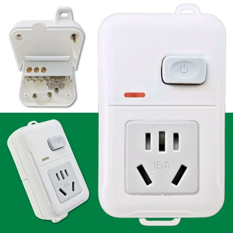 China 16A Surface Wall Mount Outlet Socket For Air-Con Heavy Duty AC250V 4000Watts With Main Switch